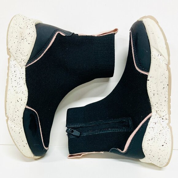 Zara Girls Boots Sock Sneaker High Tops Size 30 US 12.5 black - Picture 1 of 10